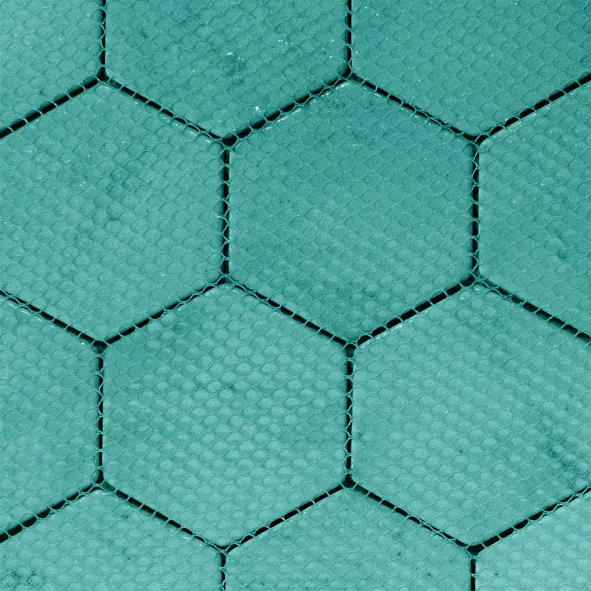 Glasmozaïek Tegels Andalucia Hexagon Groen