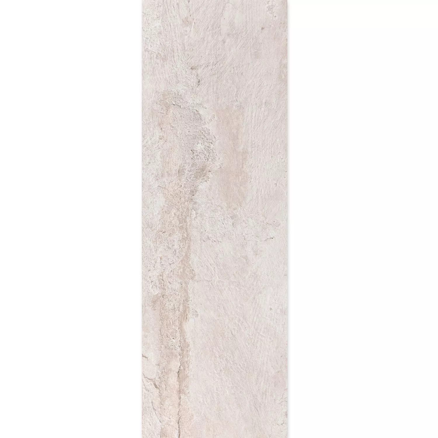 Échantillon Carrelage Sol Et Mur Aspect Pierre Polaris R10 Blanc 30x120cm