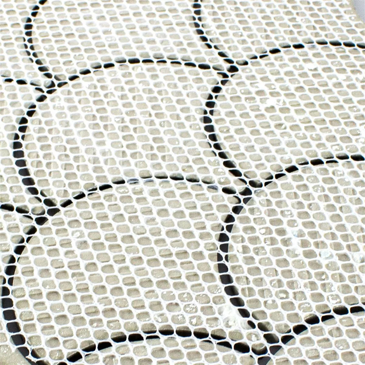 Échantillon Céramique Mosaïque Carrelage Dolores Pierre Optique Carrara