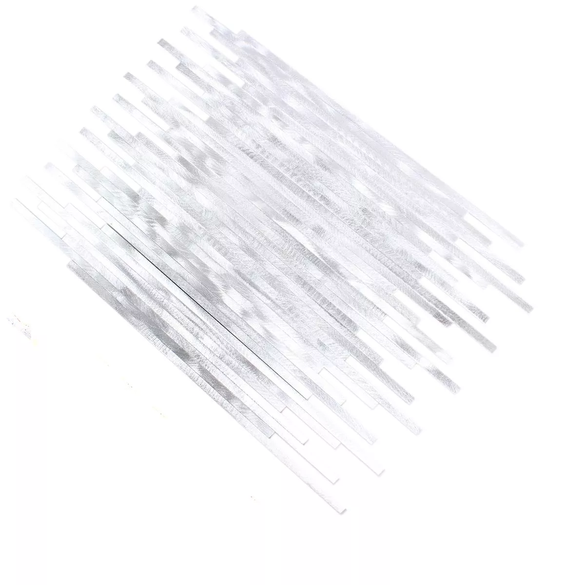 Mozaïektegel Aluminium Wishbone Zilver