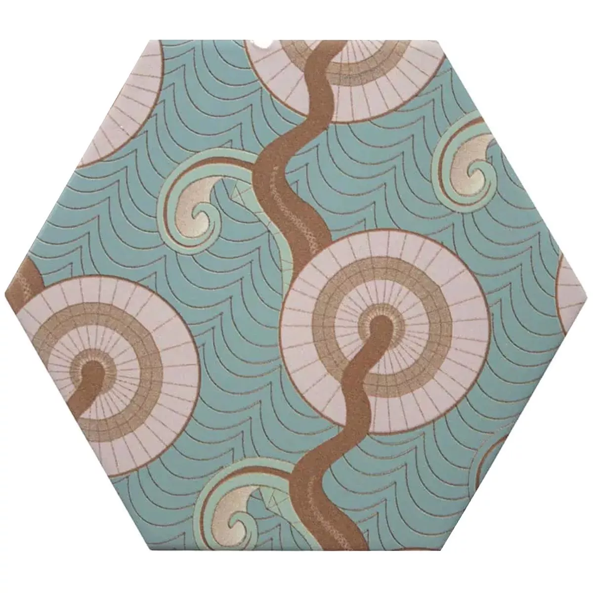 Grès Cérame Pleine Masse Carrelage Modena Hexagone Decor 2