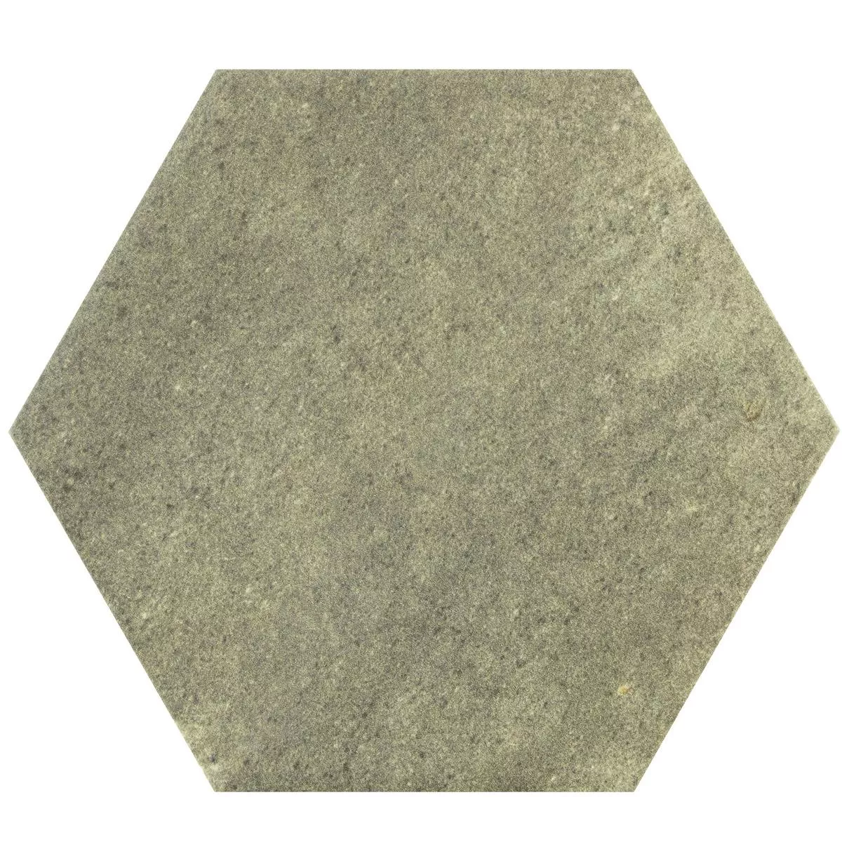 Échantillon Carrelage Sol Et Mur Arosa Mat Hexagone Vert Olive 17,3x15cm