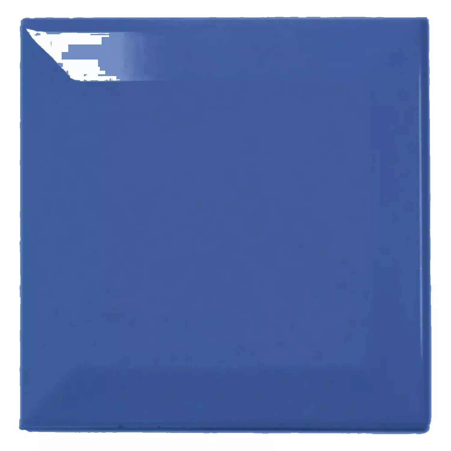 Carrelage métro Bleu Brillant 10x10 cm Avec Facette Catarina Mar