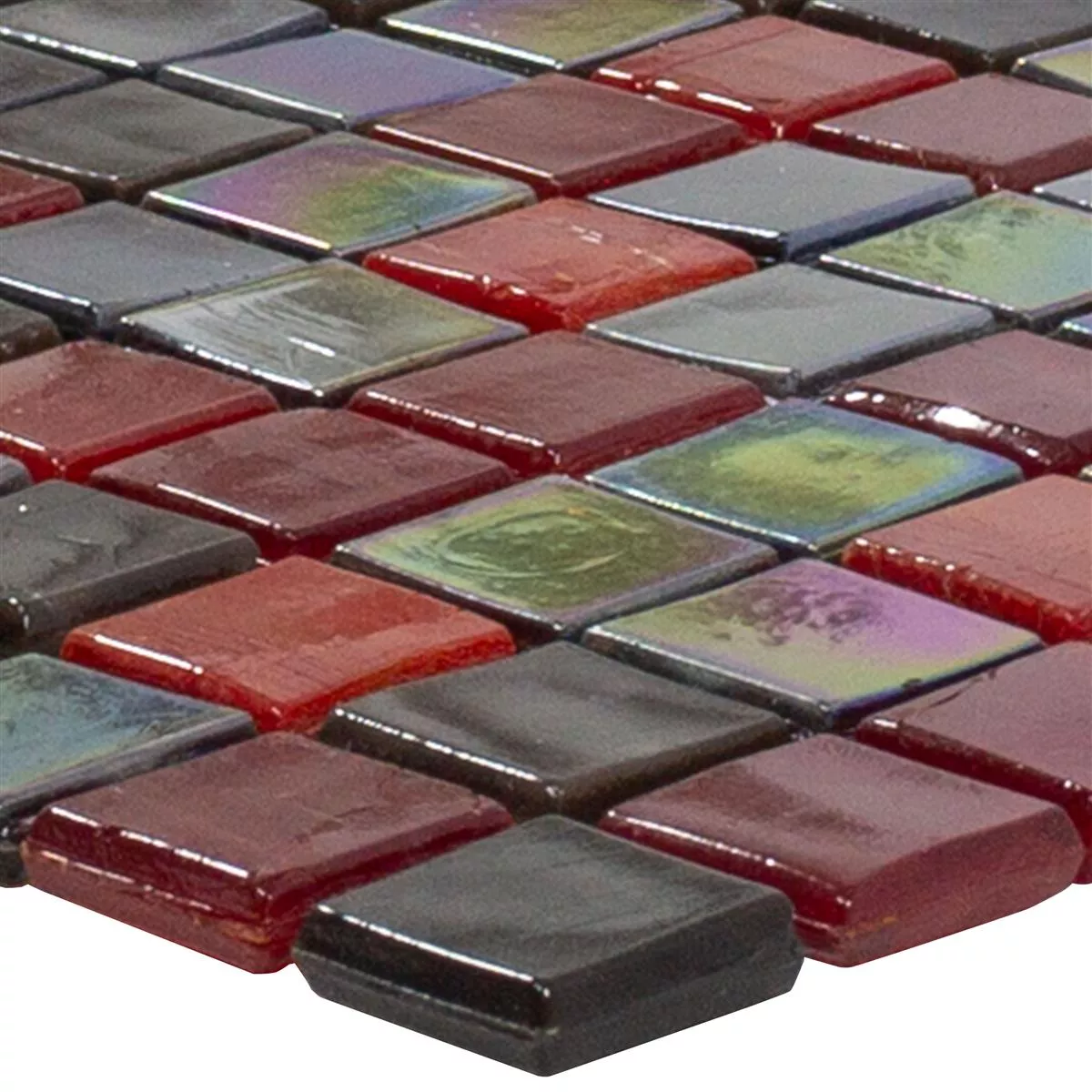 Échantillon Mosaïque En Verre Carrelage Salsa Rouge Noir