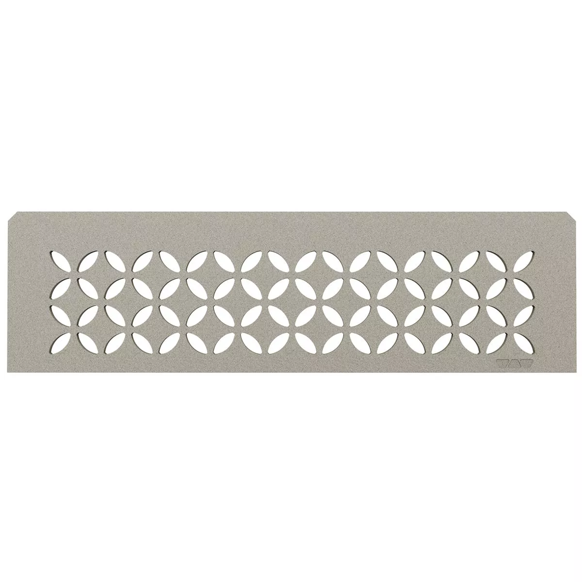 Niche wandplank Schlüter rechthoekig 30x8,7cm bloemenpatroon grijs