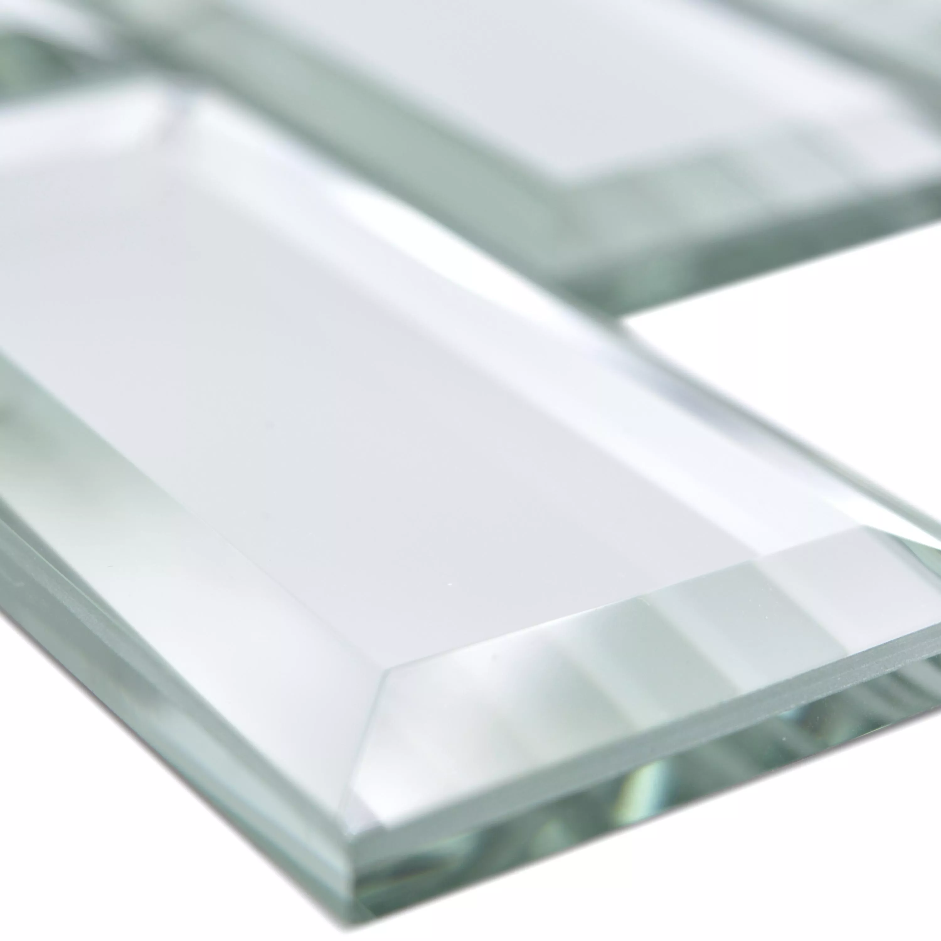 Échantillon Miroir Metro Mosaïque Carrelage Reflexion Rectangle