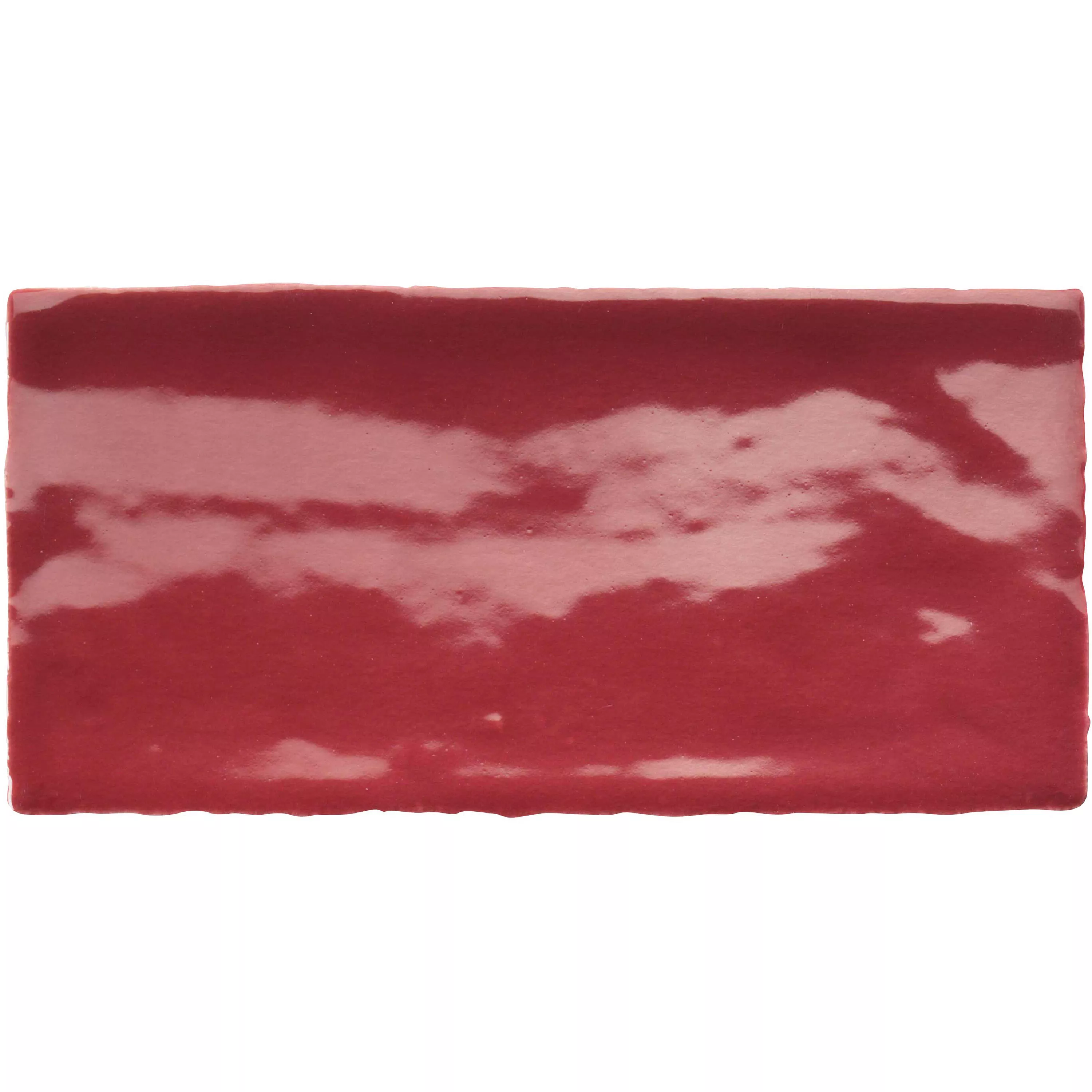 Échantillon Carrelage Mural Algier Artisanat 7,5x15cm Vin Rouge