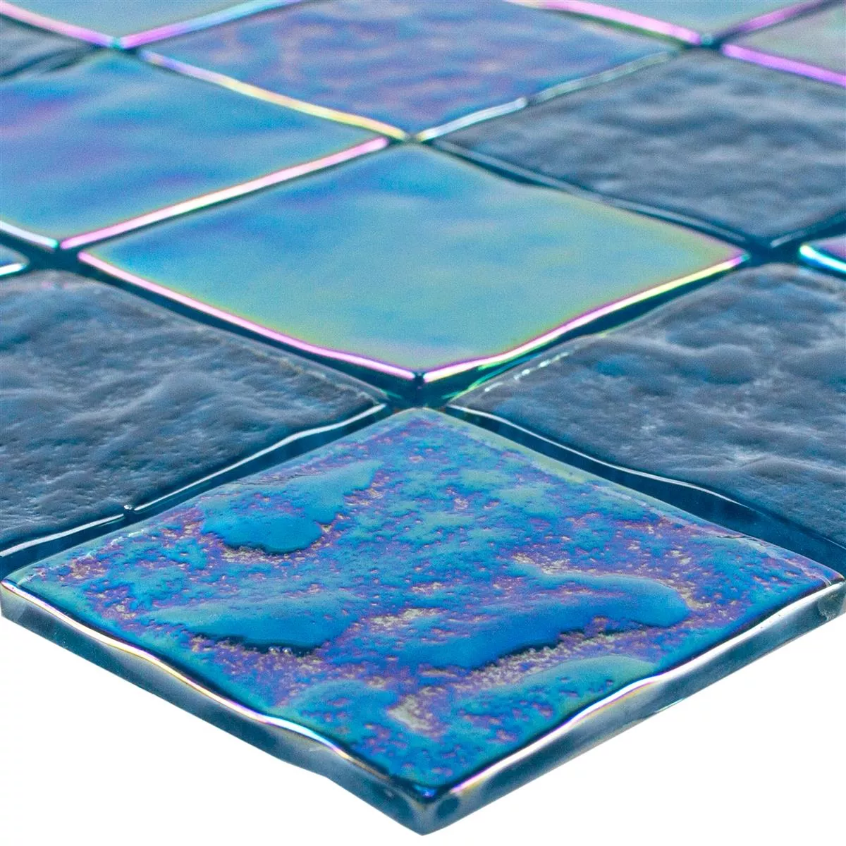 Glasmozaïek Tegels Paarlemoer Effect Carlos Blauw 48 Glasmozaïek Tegels Paarlemoer Effect Carlos Blauw 48