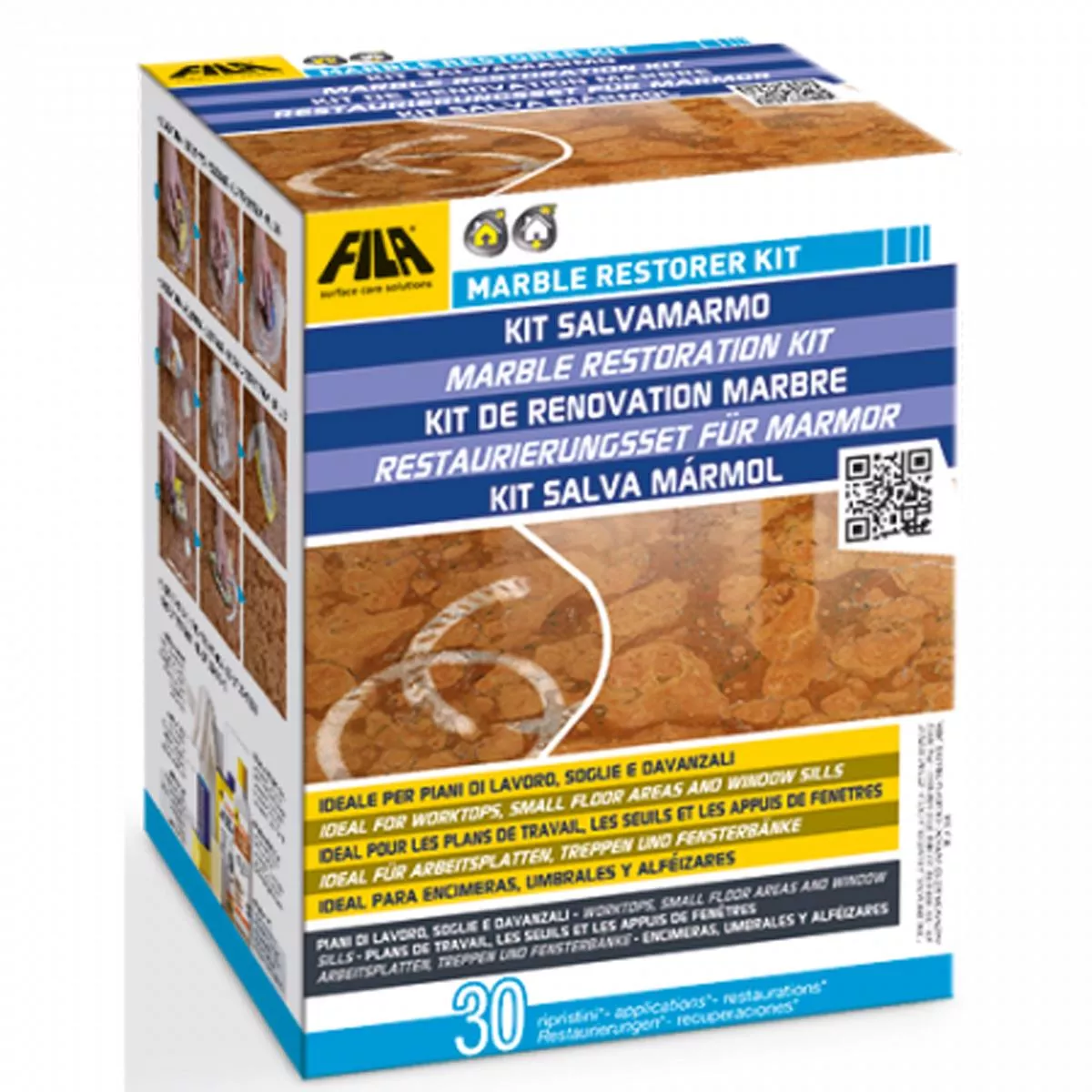 Fila MARBLE RESTORER kit de rénovation marbre 5 litres