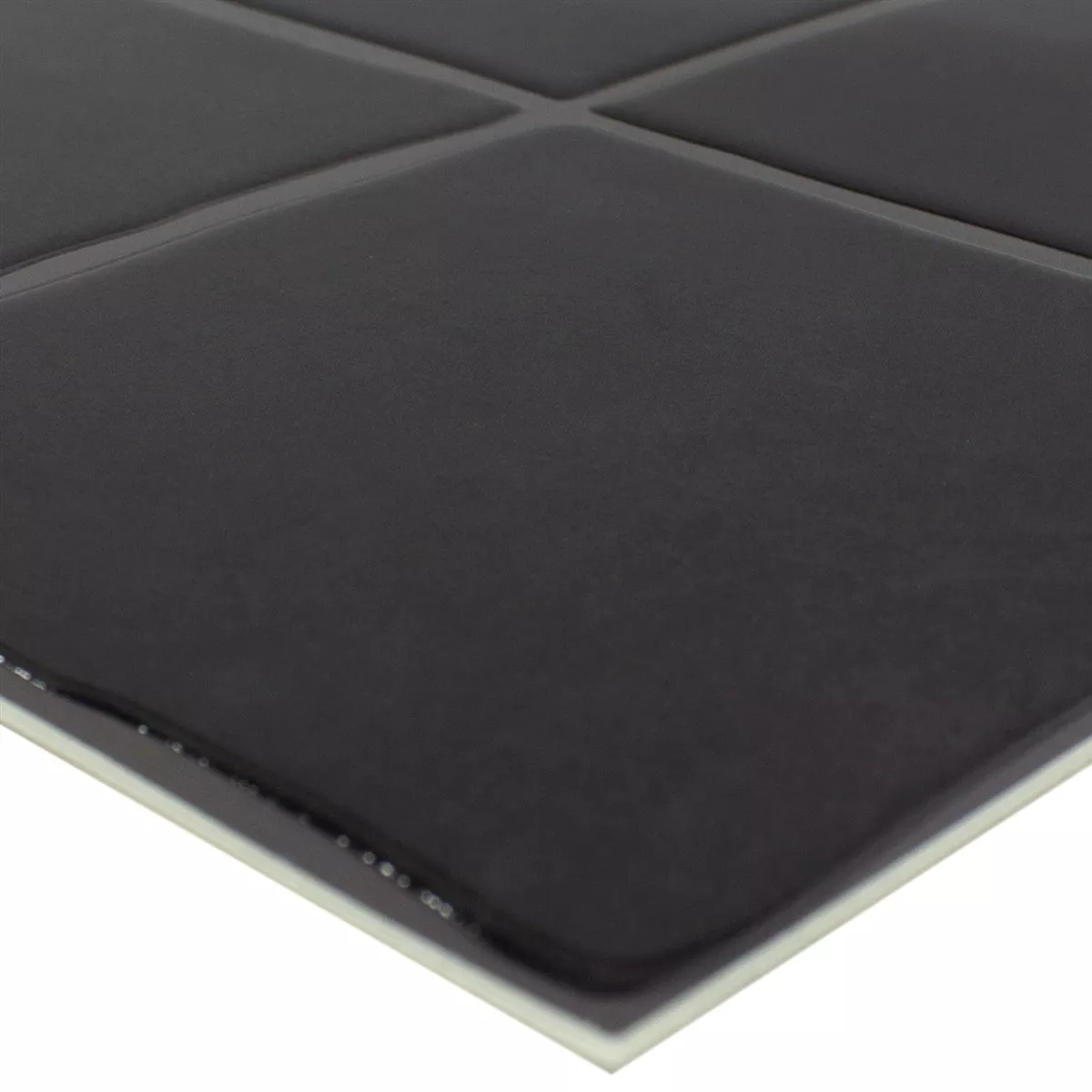 Mosaïque Carrelage Lavin Noir Brillant Auto Adhésif