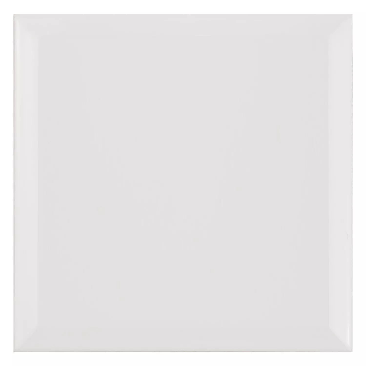 Metro tegel Wit Mat 20x20 cm Met Facet Freetown Blanco