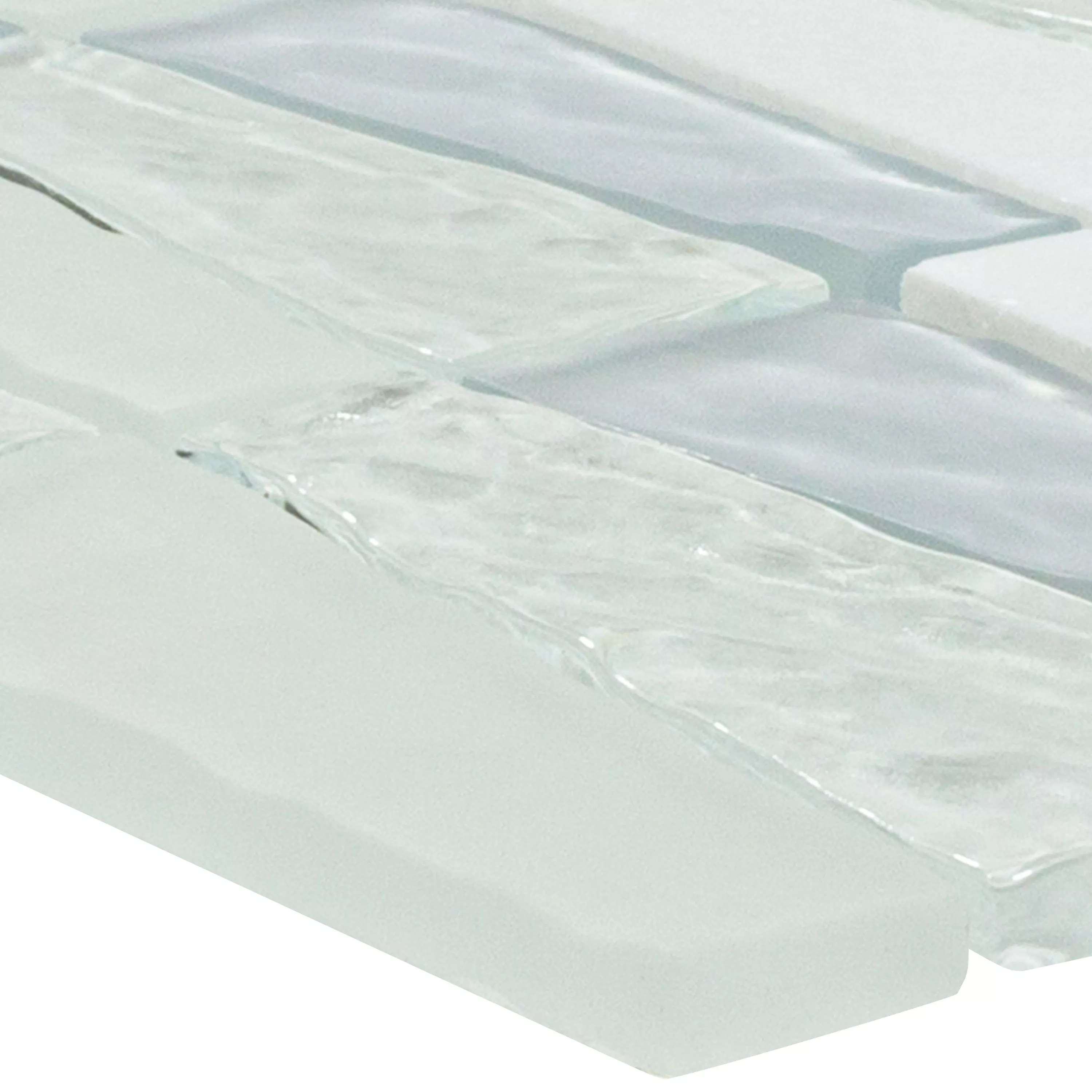 Glas Natuursteen Mozaïek Tegels Marseille Wit Mix  Glas Natuursteen Mozaïek Tegels Marseille Wit Mix