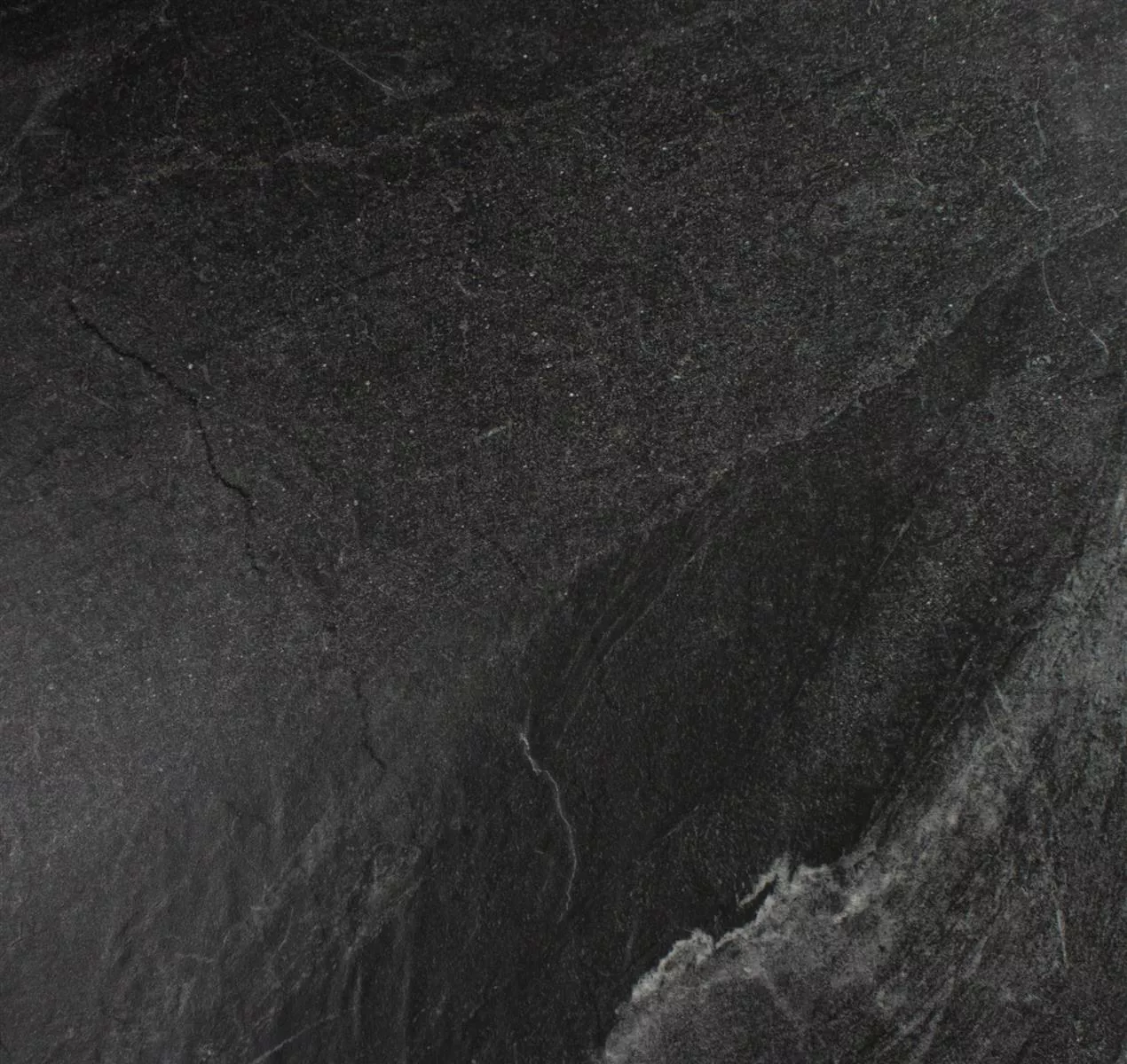 Vloertegels Eldian Zwart Leisteen Optiek 60x60cm
