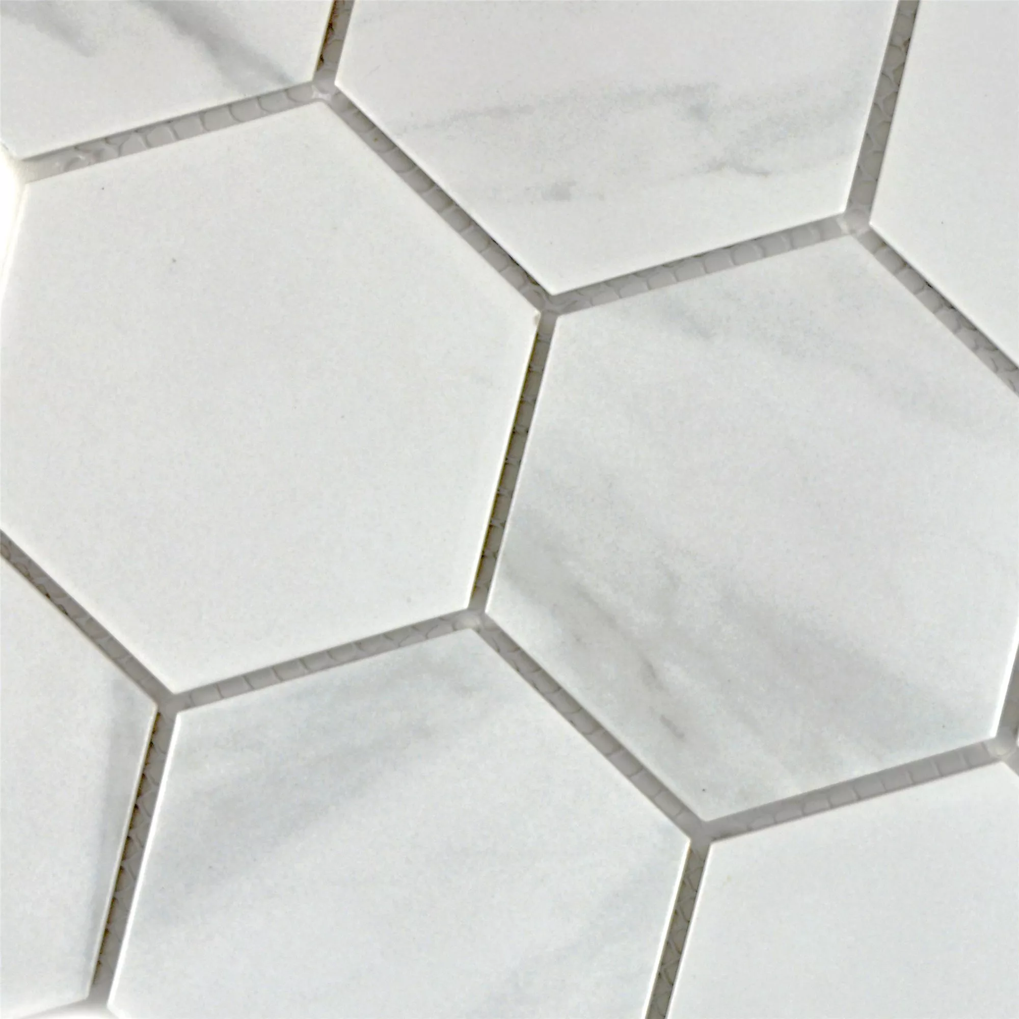 Keramiek Mozaïektegels Zyrus Carrara Hexagon 95