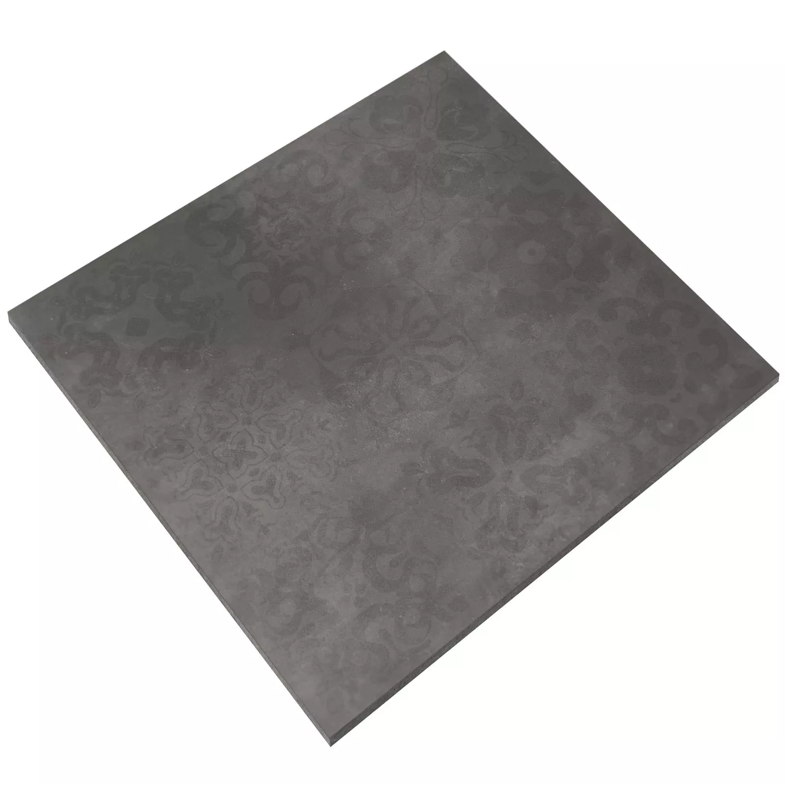 Échantillon Carrelage Sol Et Mur Kolossal Rectifié R10/B Anthracite 60x60x0,7cm Décor