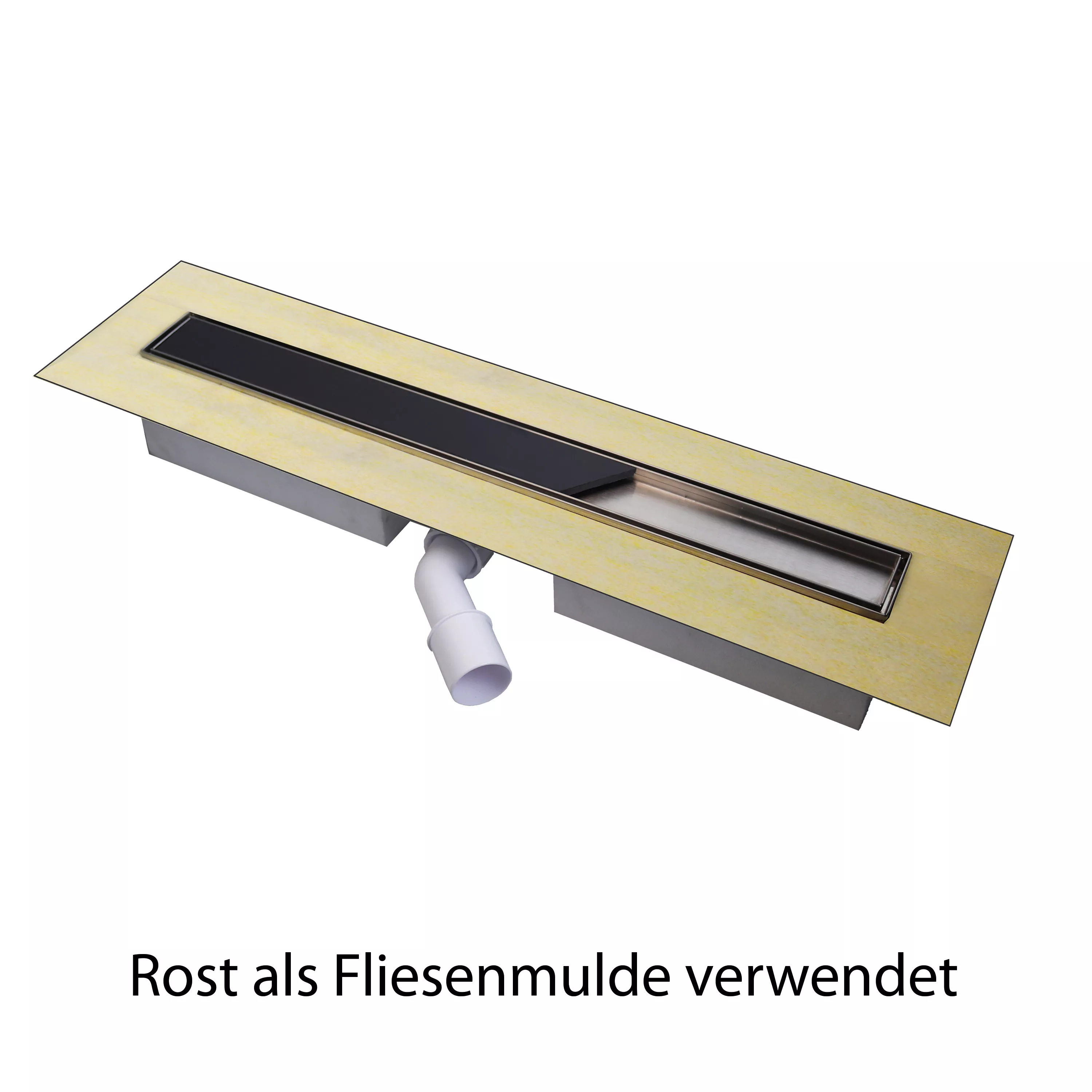 Caniveau De Douche Pro Flex Ensemble Complet De Grille De Recouvrement, Utilisable Des Deux Côtés 12