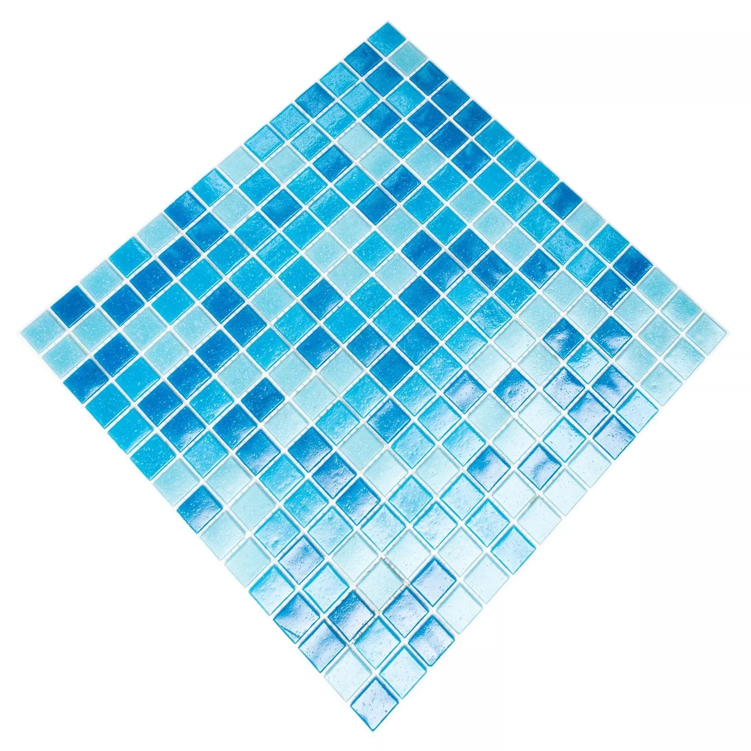 Échantillon Mosaïque Verre Bleu Mix