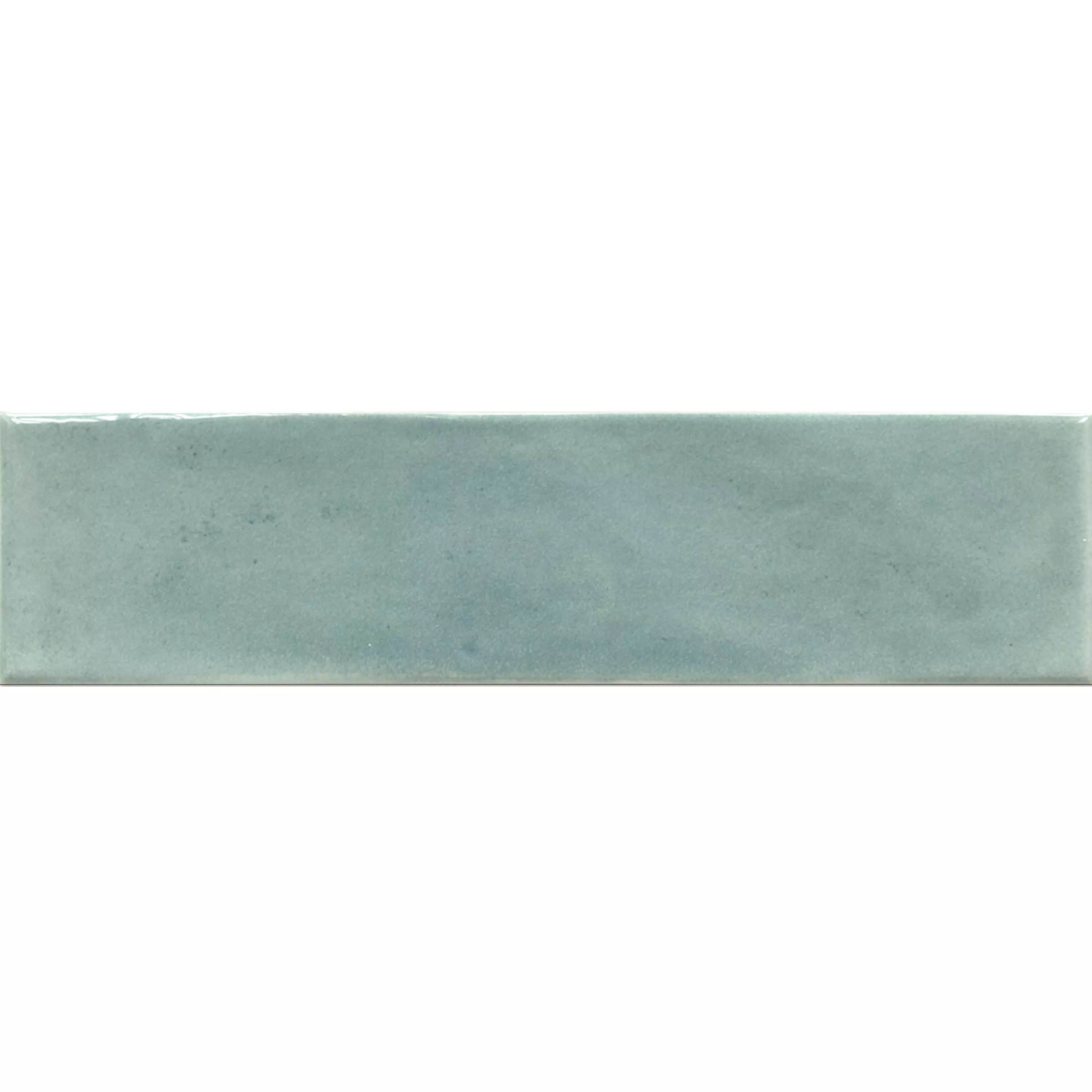 Wandtegels Conway Gegolfd 7,5x30cm Turquoise